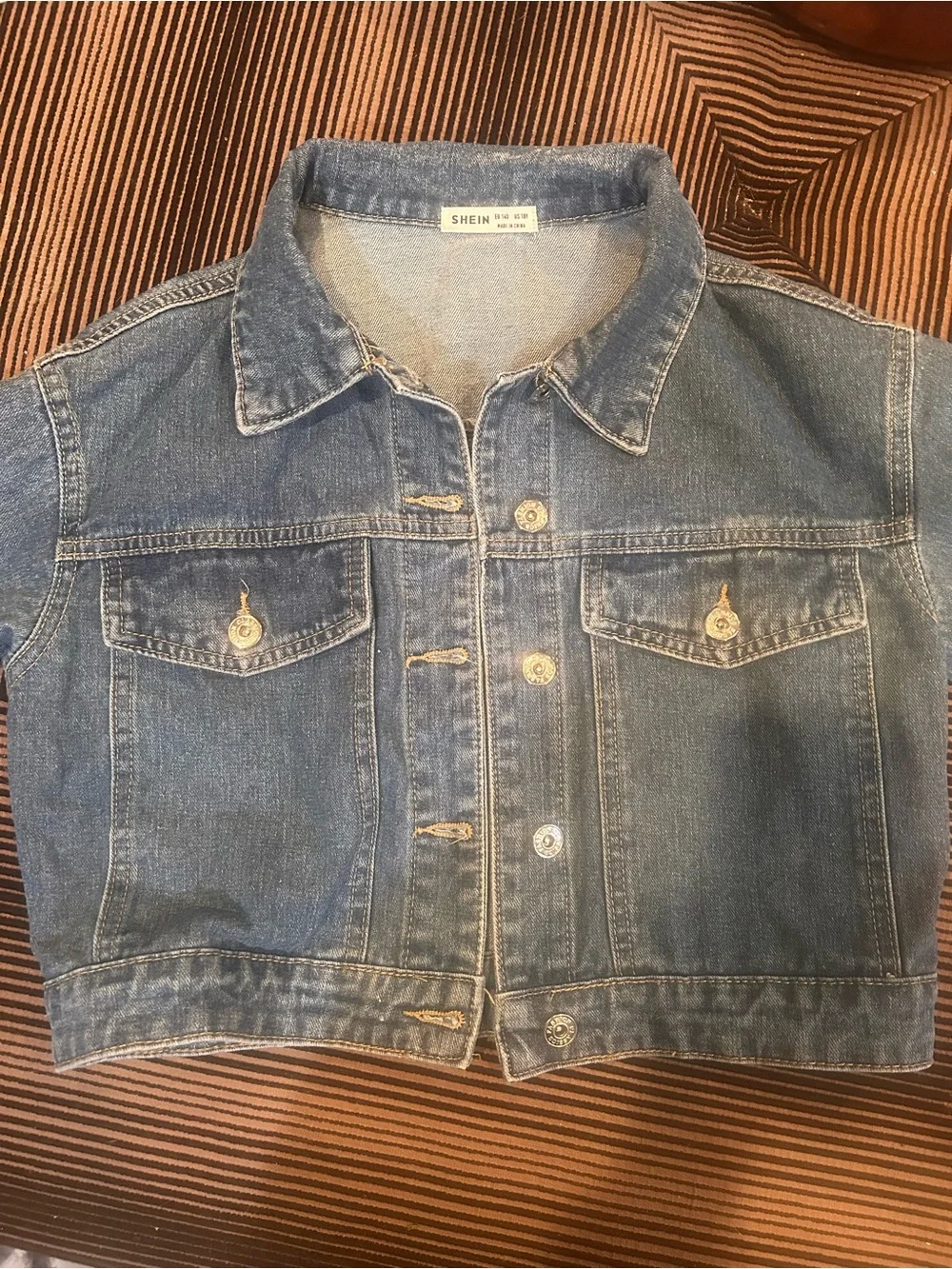 SHEIN Blue Denim Jacket - Classic Jean Jacket